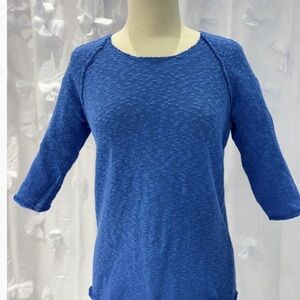 Lulu-B Sweater Raglan Top Blue Women's Top